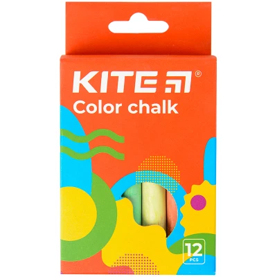 Крейда кольорова, 12 шт. Kite Fantasy K22-075-2