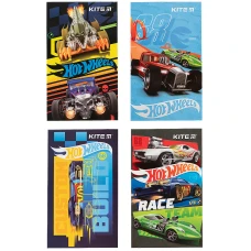Блокнот-планшет А6, 50арк, нелінований Hot Wheels HW21-195 Kite