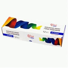 Набір гуашевих фарб CLASSIC 12*40мл special box, ROSA Studio