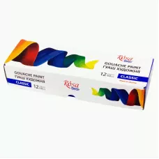 Набір гуашевих фарб CLASSIC 12*40мл special box, ROSA Studio