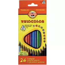 Олiвцi кольоровi Triocolor, 24шт., 3134 Koh-i-noor