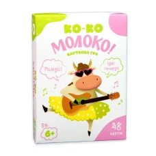 Карткова гра Strateg Ко-ко Молоко розважальна українською мовою 30386