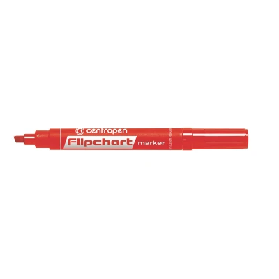 Маркер Flipchart 8560 1-4,6 мм клиноподібний червоний, Centropen