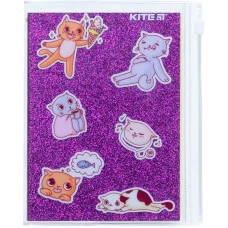 Блокнот силіконова обкладинка, 80 арк., Purple cats K22-462-2