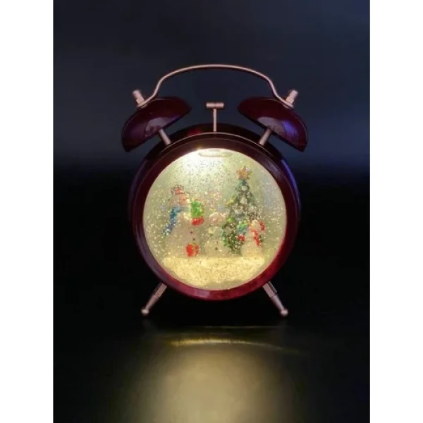 Декоративний фонарик "Christmas flasks" LED форм фактор будильник 19х14см, 100176