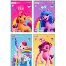 Зошит для малювання, 30 арк., спір., софт тач + УФ лак, My Little Pony LP22-243 Kite