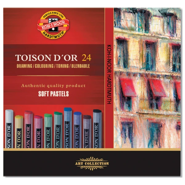 Крейда-пастель TOISON D'OR, 24 кол. 8514 Koh-i-noor