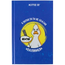 Книга записна А6, 80арк, кліт., тверда обкл, Паляниця K22-199-5 Kite