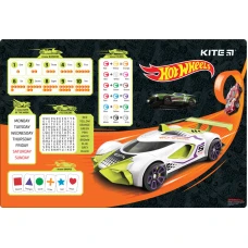 Підкладка настільна, 42,5*29см. PP Hot Wheels HW23-207 Kite
