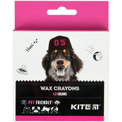Крейда воскова, 12 кол. Kite Dogs K22-070