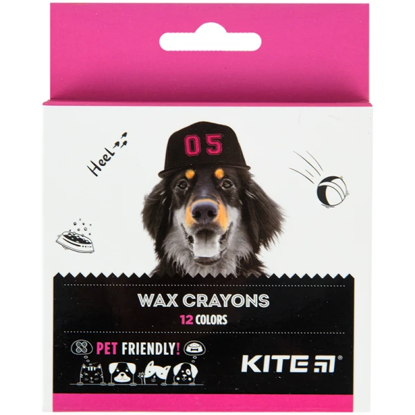 Крейда воскова, 12 кол. Kite Dogs K22-070