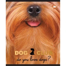 Зошит для записів А4 48арк. кліт., скоба, YES "Pets Club" мат.ВДЛ+фольга золото 764420