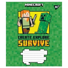 Зошит А5/12 арк лінія YES Minecraft, 766205