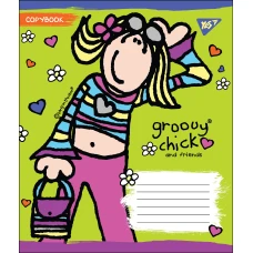 Зошит А5/12 арк кліт YES Groovy Chick 764492