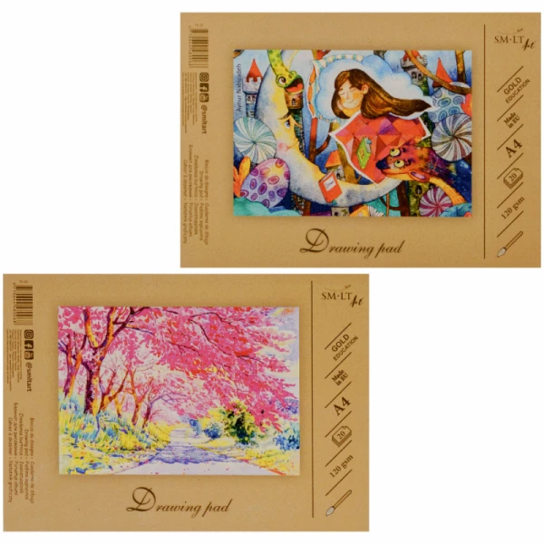 Альбом-склейка для рисунку А4, 80г/м2, 20л, Smiltainis