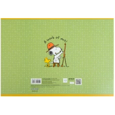 Зошит для малювання, 12 арк., скоба, гібр. лак + УФ лак, Peanuts Snoopy SN22-241 Kite