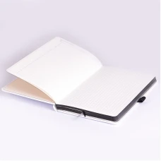 Книга записна Компаньйон, А5, клітинка, білий, 105592805 Brunnen