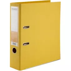Папка-реєстратор двостор, Prestige+ 7,5cм, зібр, жовта 1722-08C-А