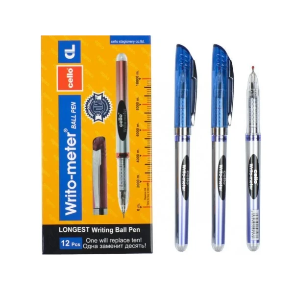 Ручка Writo-meter, пише 10 км., в асортименті, 80418 Cello