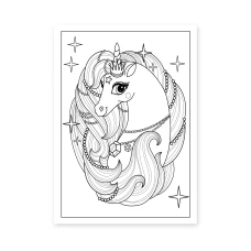 Розмальовка А4 "Unicorn 2", 12 с. 742805, 1Вересня