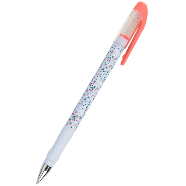 Ручка кулькова Floral, синя AB1049-37-A