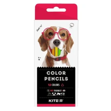 Олівці кольорові тригранні, 12 шт. Kite Dogs K22-053-1