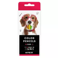 Олівці кольорові тригранні, 12 шт. Kite Dogs K22-053-1