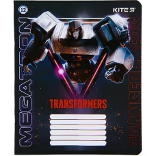 Зошит 12 арк., лінія, cофт тач + УФ лак, Transformers TF22-234 Kite