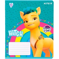 Зошит 12 арк., лінія, софт тач + УФ лак, My Little Pony LP22-234 Kite