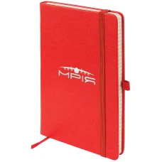 Книга записна Partner Lux, 125*195, 96арк, кліт, червоний, Mriya 8202-06-2-A