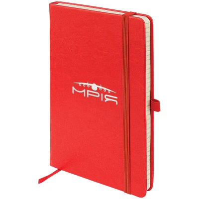 Книга записна Partner Lux, 125*195, 96арк, кліт, червоний, Mriya 8202-06-2-A
