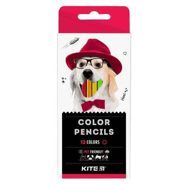 Олівці кольорові, 12 шт. Kite Dogs K22-051-1
