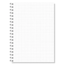 Блокнот А6 (100*155) 48арк., клітка, обкл. картон, спіраль, А6 БЄв