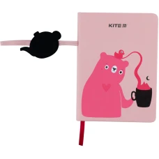 Блокнот тверда обкл., В6, 96 арк., клітинка Pink Bear K22-464-1