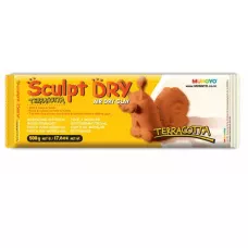 Маса для моделювання, теракотова, самозастигаюча, 500 г., ''Sculpt Dry'', MUNGYO