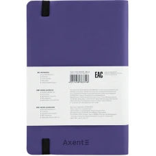 Книга записна Partner Soft, 125*195, 96арк, кліт, т. синя 8206-38-A