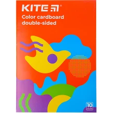 Картон кольоровий двостор. (10арк/10кол), А4 Kite Fantasy K22-255-2