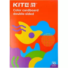 Картон кольоровий двостор. (10арк/10кол), А4 Kite Fantasy K22-255-2