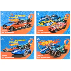 Зошит для малювання, 12 арк., скоба, гібр. лак + УФ лак,  Hot Wheels HW22-241 Kite