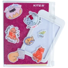 Блокнот силіконова обкладинка, 80 арк., Pink cats K22-462-1