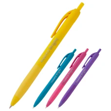Ручка кулькова автомат. Bright 0.7 мм, синя, AB1079-02-A