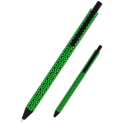 Ручка кулькова автом., Snake зелена, синя AB1092-04-A