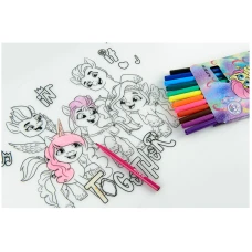Підкладка розмальовка силіконова 30х40см, My Little Pony LP22-424 Kite