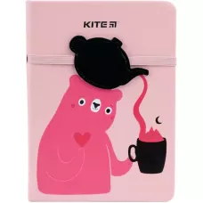 Блокнот тверда обкл., В6, 96 арк., клітинка Pink Bear K22-464-1