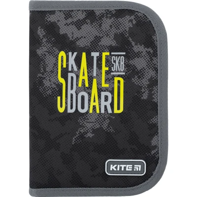 Пенал Kite 1 від., 2 відв., з наповненням K22-622H-6 Skateboard
