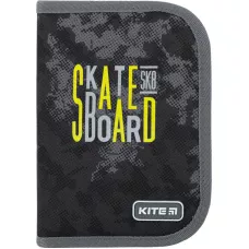 Пенал Kite 1 від., 2 відв., з наповненням K22-622H-6 Skateboard