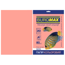 Папір кольоровий А4, 80г/м2, NEON, рожевий, 20арк., BM.2721520-10