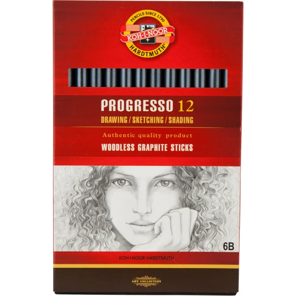 Олівець бездеревний Progresso, 6B, 8911 Koh-i-noor