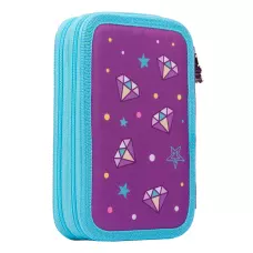Пенал твердий Smart подвійний HP-01 Stay Magic, пурпурний 532839