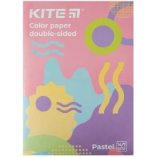 Папір кольоровий двостор. (14арк/7кол), А4, пастель, Kite Fantasy K22-427